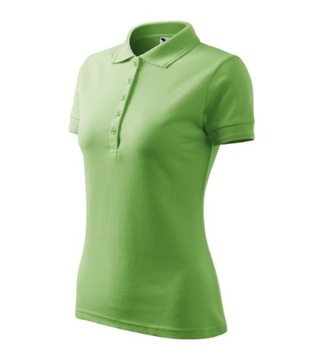 KOSZULKA PIQUE POLO DAMSKA MALFINI 210 BAWEŁNIANA T-SHIRT groszkowa S