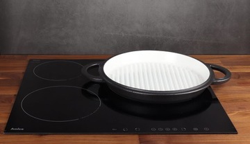 Охотничий казан для жаркого, 15л, эмалированный чугун МК606 гриль Росснер