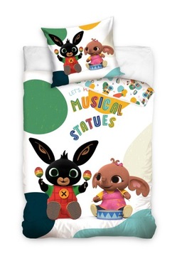 POŚCIEL DO ŁÓŻECZKA 100X135 DZIECIĘCA NIEMOWLĘCA BAWEŁNA BING KRÓLIK BUNNY