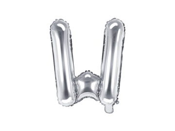 Balon Foliowy Literka Srebrna W Alfabet 35cm