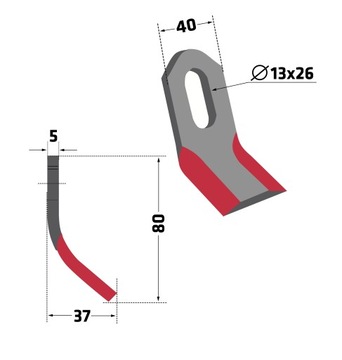 Y-образный нож MAL-24 + дужка мульчера Ferri 0901133