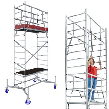 KRAUSE ClimTec rusztowanie 5m + Rolki 150mm 710284