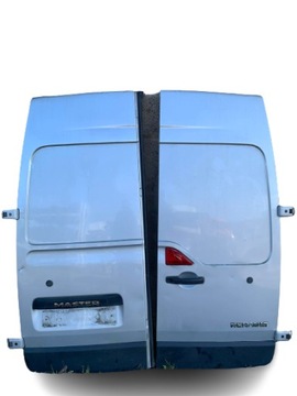 DVEŘE ZADNÍ LEVÉ KOMPLET RENAULT MASTER OPEL MOVANO NISSAN NV400 10- ŠEDÉ