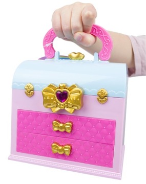 КОРОБКА С КОСМЕТИКОЙ, ТЕНИ, ЛАКАМИ, ЗЕРКАЛО