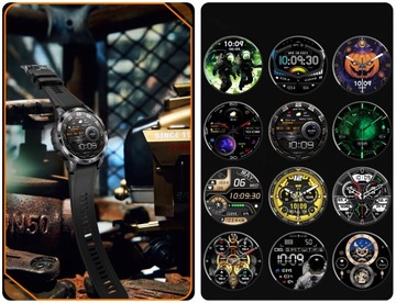 SMARTWATCH МУЖСКИЕ GPS AMOLED ЧАСЫ 400 мАч ПОЛЬСКОЕ МЕНЮ Водонепроницаемые для звонков