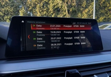 BMW Seria 5 F10-F11 Touring Facelifting 520d 190KM 2017 BMW Seria 5 2.0D 190KM SKORA gwarancjaFULL LED AUTOMAT zarejestrowana, zdjęcie 38