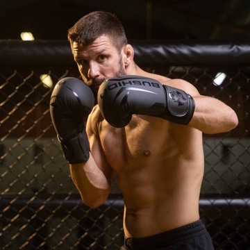 БУШИДО БОКСЕРСКИЕ ПЕРЧАТКИ ДЛЯ ТРЕНИРОВКИ СПАРИНГА RAPTOR 12 УНЦИЙ, ЧЕРНЫЕ