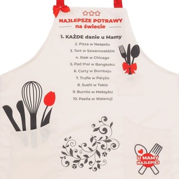 Fartuszek SZEFOWEJ KUCHNI + stempel do ciastek
