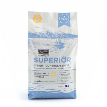 Fish4dogs ŁOSOŚ SUPERIOR Weight Control Karma 1kg