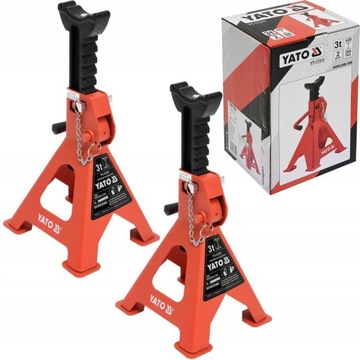 СТЕНДЫ ДЛЯ МАСТЕРСКОЙ YATO АВТОМОБИЛЬНЫЕ ДОМКРАТЫ 3Т 2 ШТ 280-420 мм YT-17311