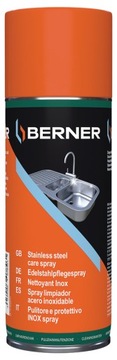 BERNER PREPARAT DO CZYSZCZENIA I KONSERWACJI STALI NIERDZEWNEJ 400 ML