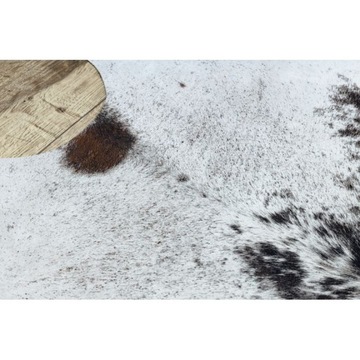 Ковер Искусственная Кожа Корова черно-белый 100х150 см
