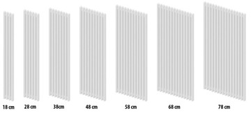 Вертикальный комнатный радиатор белый 120/50 FERMO PION