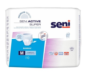 Majtki chłonne wciągane Seni Active Super M 10szt.