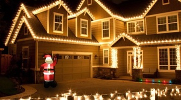 БОЛЬШАЯ НАДУВНАЯ ПОДСВЕТКА САНТА LED 180см IP44