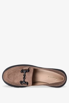 ТУФЛИ ЖЕНСКИЕ КЛАССИЧЕСКИЕ С ДЕКОРАТИВНОЙ ПРЯЖКОЙ, СВЕТЛЫЕ Слипоны, размер 39