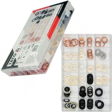 НАКЛАДКИ YATO ДЛЯ СЛИВНЫХ МАСЛЯНЫХ ПРОБОК НАБОР 120 шт.