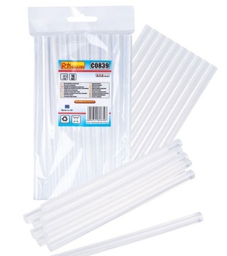 KLEJ DO PISTOLETÓW PRZEZROCZYSTY 11mm 20cm 10szt