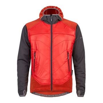 HYBRYDOWA KURTKA POLARTEC Milo Deve brick/red race/dark grey XL