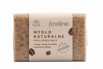 Mydło naturalne peelingujące z kawą, wodą termalną