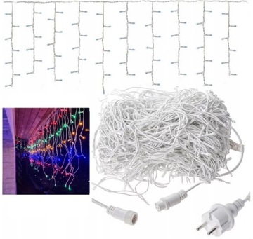 SOPLE LED ZEWNĘTRZNE 500 LAMPKI KURTYNA FLASH 16m