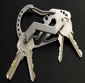 КАРАБИН МНОГОФУНКЦИОНАЛЬНЫЙ БРЕЛОК ДЛЯ КЛЮЧА MULTITOOL KEY