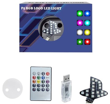 СВЕТОДИОДНАЯ ПОДСВЕТКА ЛОГОТИПА С ДЕКОРАТИВНОЙ ПОДСВЕТКОЙ ДЛЯ PLAYSTATION 5 PS5 RGB