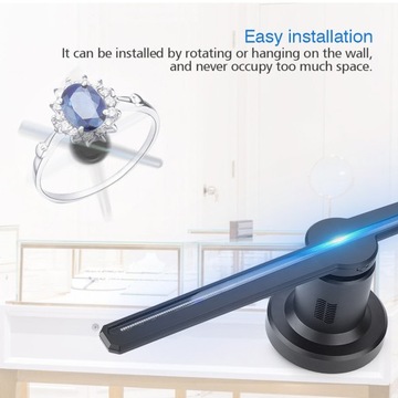 3D голографический дисплей светодиодный вентилятор выставочный проектор голограмма реклама ди