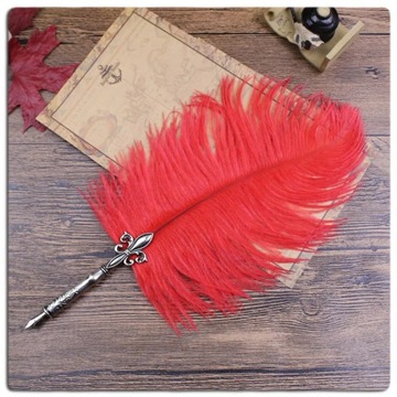 Feather Signature pen with stand