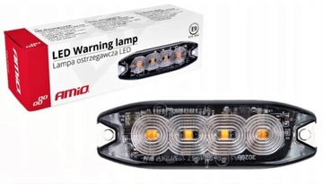 LAMPA BŁYSKOWA OSTRZEGAWCZA LED STROBOSKOP 12/24V