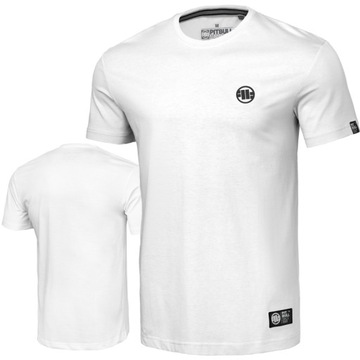 PIT BULL koszulka SMALL LOGO white wlepa ARI -- L