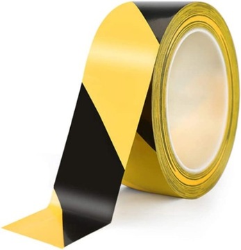 TAŚMA OSTRZEGAWCZA ŻÓŁTO-CZARNA 33M 5,5CM PREMIUM