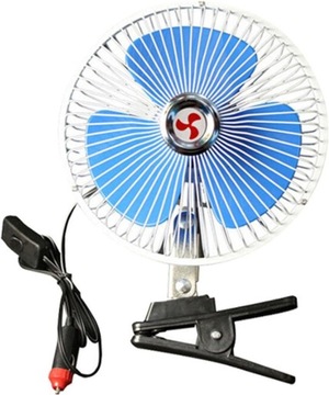 БОЛЬШОЙ АВТОМОБИЛЬНЫЙ ВЕНТИЛЯТОР ВРАЩАЮЩИЙСЯ С РЕГУЛИРОВКОЙ КОЛЕБАНИЯ 12 В и 24 В