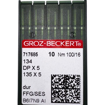 IGŁY DO MASZYN STĘBNÓWKA 135x5 DPx5 100/14SES 10SZ