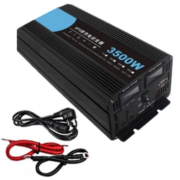 Przetwornica samochodowa zasilacz UPS 12V 220V 1750W/3500W Czysty sinus USB