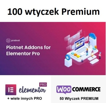 Piotnet Addons For Elementor + inne PRO WordPress