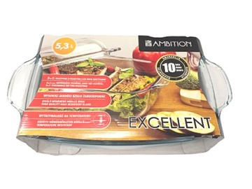 NACZYNIE ŻAROODPORNE EXCELLENT Z POKRYWĄ 5,3L