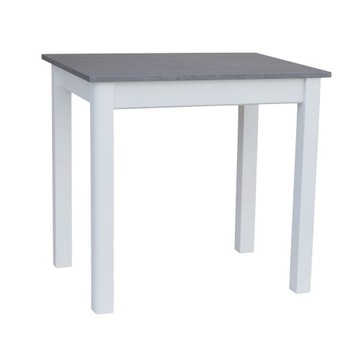 STÓŁ KUCHENNY STOLIK 90x60 BIAŁY BETON DWA KOLORY