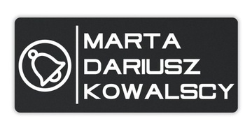 Матовая адресная табличка с 3D номером дома