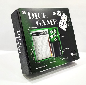 GRA W KOŚCI - DICE GAME / ZESTAW DO GRY W KOŚCI