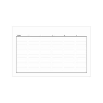 Plan lekcji suchościeralny +pisak|40cm| NA LODÓWKĘ
