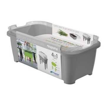 ТЕПЛИЧНЫЙ КОМПЛЕКТ кашпо RESPANA АНТРАЦИТОВЫЙ