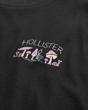 t-shirt HOLLISTER Abercrombie&Fitch koszulka L czarna