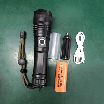 МОЩНЫЙ ТАКТИЧЕСКИЙ ФОНАРЬ СУПЕРМОЩНЫЙ ЗУМ LED 1000ВТ