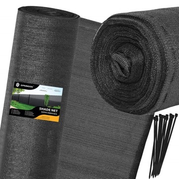 СЕТКА МАСКИРУЮЩАЯ ЗАТЕНИВАЮЩАЯ 90% ДЛЯ ЗАБОРА, ЗАЩИТНЫЙ ЗАБОР 1,5х10м + УФ