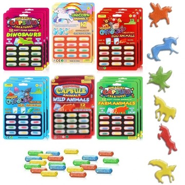 КАПСУЛЫ, РАСТУЩИЕ В ВОДЕ ЖИВОТНЫЕ, ИГРУШКА ДЛЯ ВАННЫ, ИГРА ДЛЯ ДЕТЕЙ