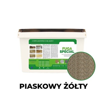 Fuga piaskowy - żółty Drobnoziarnista 25kg 3-10 mm