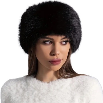 ШАПКА ЖЕНСКАЯ ЗИМНЯЯ, ТЕПЛАЯ МЕХОВАЯ, МОДНАЯ, ЭЛЕГАНТНАЯ МЕХОВАЯ ВЕРХНЯЯ