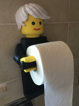 LEGO MAN Розовый синий держатель для туалетной бумаги