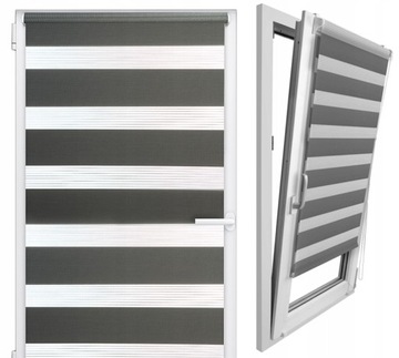 Жалюзи день-ночь на заказ, БЫСТРЫЙ МОНТАЖ, 115х150.